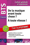 De la musique avant toute chose ? A toute vitesse ! vignette